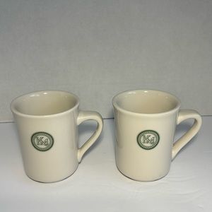 Mayer China Restaurant Ware Coffee Mugs Cups Beaver Falls PA USA 188 KM Logo Ad